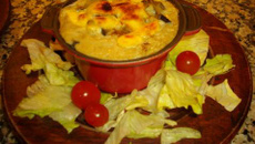 Gratin d'aubergines aux œufs