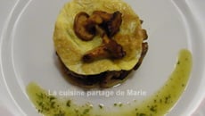 Omelette revisitée aux girolles