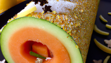 Bûche de Noël au melon