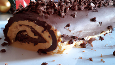 Bûche au chocolat de Noël