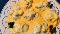 Berlingot de mer et mayonnaise au curry