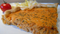 Quiche au thon à la tomate