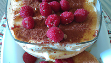 Tiramisu rafraîchissant aux framboises