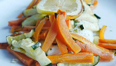 Papillotes de cabillaud aux petits légumes