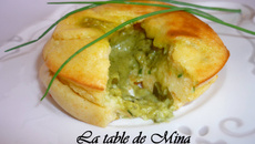 Moelleux au surimi  ciboulette cœur d'oseille