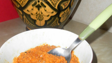 Purée de carottes, recette lybienne