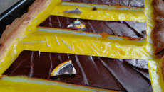 Tarte marbrée citron chocolat