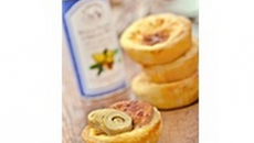 Tartelette à l'artichaut, au foie gras et à l'huile Vierge d'argan Bio La Tourangelle