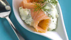 Cuillères de saumon au mascarpone