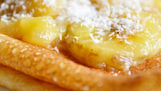 Crêpes bananes rhum coco