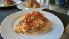 Grondin perlon et sa compotée du sud