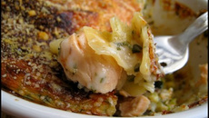 Lasagnes saumon-courgettes, sauce à l'oseille