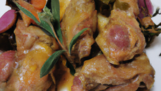 Rables de lapin au Beaufort et à la sauge