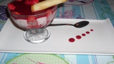 Panna cotta à la fraise