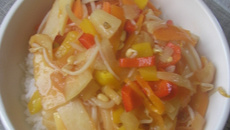 Poêlée de légumes sauce aigre-douce