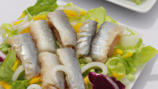 Harengs saurs en salade