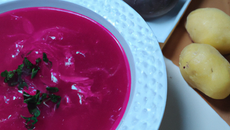 Soupe betterave, patates