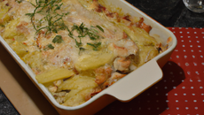 Gratin de poulet aux pommes de terre et fourme