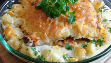 Gratin de poisson au blé