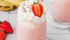 Smoothie à la fraise et à la banane