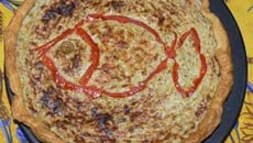 Tarte au thon, au crabe et aux aubergines