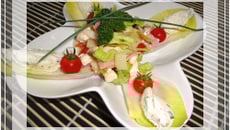 Salade à ma façon, fromage et légumes