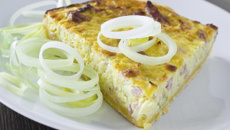 Quiche sans pâte au Saint Albray