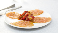 Carpaccio de saumon de Norvège au piment d'Espelette