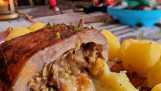 Bûche de Noël créole à la patate douce