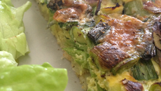 Quiche aux poireaux aux notes de noix