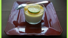 Bavarois au citron vert en verrine