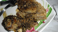 Le gratin au noix et son poulet