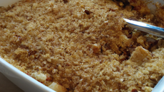 Crumble de bar au cumin