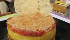 Gratin de polenta au jambon de parme