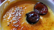 Crème brûlée aux mirabelles et bergamote