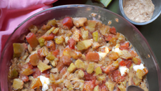 Crumble rhubarbe et arbouses