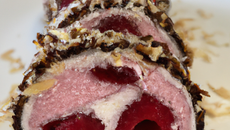 Buche Noix de Coco et Framboises