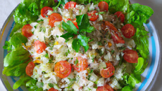 Salade de riz printanière