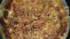 Tarte poireaux pomme de  terre et lardons