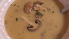 Soupe champignon moutarde