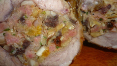 Épaule d'agneau farcie sucrée-salée