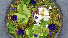 Riz vert à l'avocat