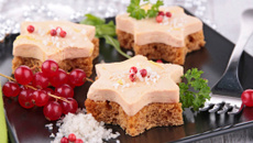 Bouchées de foie gras et pain d'épices