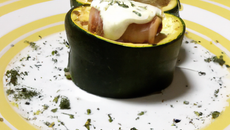 Courgette farcie au boursin