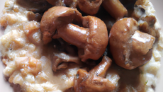 Risotto aux cèpes et à l'églefin