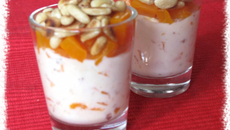 Verrines de ricotta au poivron orange