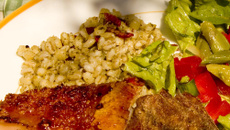 Salade d'orge mondé au pesto