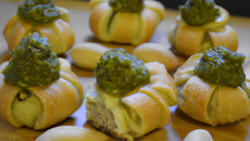 Mini pâtes et pesto frais