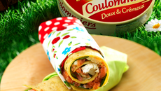 Petits wraps, au Coulommiers Cœur de Lion et aux deux saumons