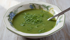 Potage de poireaux et oseille